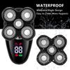 Electric Razor for Men, 5 in 1 Facial & Body Grooming Set Electric Shaver Hair Trimmer Beard Electric Razor for Men Bald Shaving Machine Digital LCD Display view 2