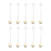 10pcs Wool Daubers Leather Ball Brush Leather Dye Applicator Metal Handle for Leather Dyes Crafts Projects Working Tool Leather Dye Tool view 1