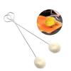 10pcs Wool Daubers Leather Ball Brush Leather Dye Applicator Metal Handle for Leather Dyes Crafts Projects Working Tool Leather Dye Tool view 4