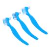 FRCOLOR 3pcs Double-head Brush Set Anti-slip Handle for Effective Cleaning Suitable for Home Use and Travel False Care Tool view 1