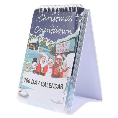 100 Day Christmas Countdown Calendar 2024 Christmas Countdown Calendar Desktop Advent Calendar For Home Office Decor Christmas Countdown Calendar