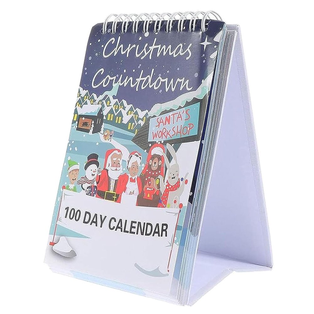 100 Day Christmas Countdown Calendar 2024 Christmas Countdown Calendar Desktop Advent Calendar For Home Office Decor Christmas Countdown Calendar