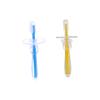 FRCOLOR 2pcs Training Toothbrush Silicone Bristle Brush Umbrella-Shape for Newborns view 1