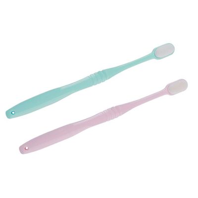 FRCOLOR 2pcs Micro-Nano Toothbrushes Soft Head for Adults Gum Care Portable Toothbrush for Family Use