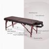 WQZStar Spa Tables Lightweight Portable Wood Massage Beauty Table Couch Portable Foldable Bed for Reiki Therapy Treatment Salon (Brown) (Brown) view 3