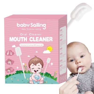 kivrimlarv Baby Oral Cleaner | Soft Oral Cleaning Stick - Portable Oral Tongue Gauze Gum Cleaner, Flexible Toothbrush Tongue Cleaner for Baby's Tongue, Mouth and Tooth Care