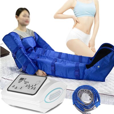 YMAOMAO Air Wave Slimming Instrument, Electric Air Compression Massager Machine, Full Body Lymphatic Drainage Machine for Circulation Arm Leg Waist Wraps Foot Ankles Calf Massage Machine Pain Relax