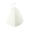 Wool Felt Sauna Hat,Winter Essential,Thickened Shower Cap for Hot Spring Felt Hat Sauna Hat, Extended Sauna Time, Convenient For Travel(White (sided)) view 1