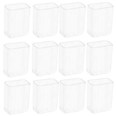 Baluue Reusable Toothbrush Cover 20pcs Plastic Toothbrush Covers Cap Travel Electric Toothbrush Heads Cover Protective Cap Case Clear