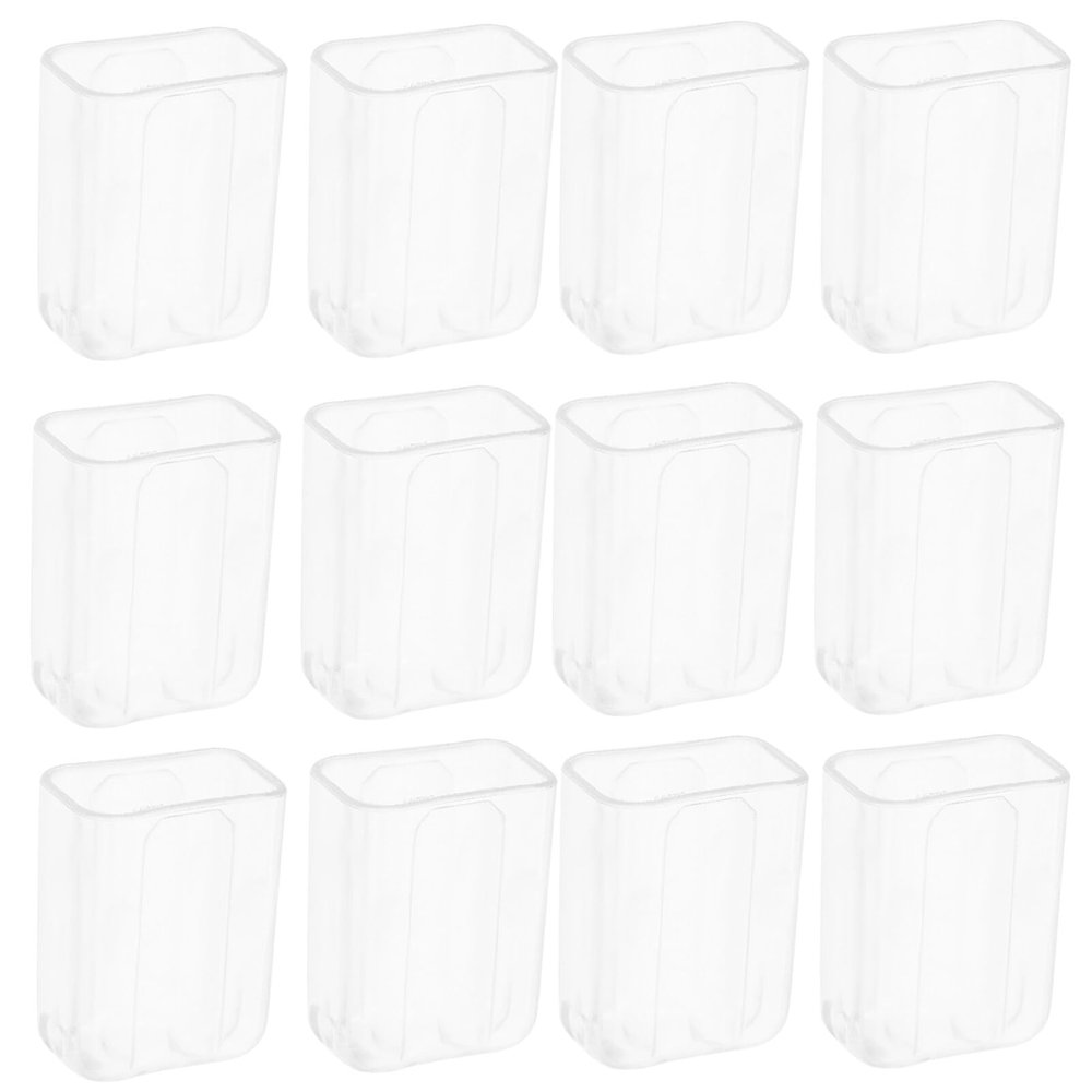 Baluue Reusable Toothbrush Cover 20pcs Plastic Toothbrush Covers Cap Travel Electric Toothbrush Heads Cover Protective Cap Case Clear