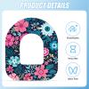 25pcs Adhesive Patches for Omnipod 5, Waterproof & Sweatproof Insulin Sensor Cover Adhesive Tape Glucose Monitor Protective Sticker Compatible with Omnipod 5 Overpatches (Floral Styles) view 4
