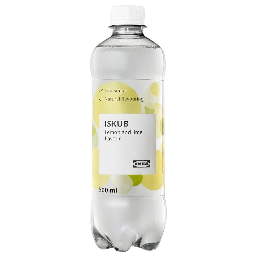 ISKUB Carbonated soft drink, lemon/lime flavour/with sugar and sweeteners, 500 ml