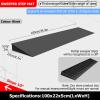 0.4" Rise Threshold Ramps for Doorways Non-Slip Indoor Handicap Ramp Wheelchair Ramp for Home Steps Heavy Duty Plastic Threshold Ramp Set for Wheelchair Stroller Cuttable & Adjustable Size (Size : A- view 4