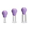 3 Size Facial Cupping Set for Face, Facial Cupping Therapy Set, Silicone Eye Face Vacuum Massage Cellulite Face Cups Facial Wrinkle Lifting Cup (Purple) view 1
