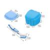 Anneome Denture Case and Brush Set Orthodontic Retainer Storage Box with Lid Leak-resistant Household Denture Holder Portable Travel Container for False Teeth Cleaning view 2