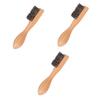 FOMIYES 3pcs Men Beard Shaving Brush Comb Beard Brush Styling Maker Wooden Hair for Men view 1