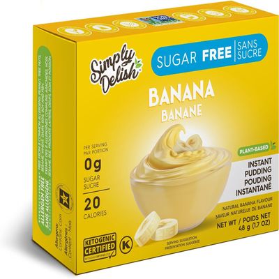 Simply Delish NATURAL Pudding Banana 24 X 48g