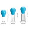 3 Size Facial Cupping Set for Face, Facial Cupping Therapy Set, Silicone Eye Face Vacuum Massage Cellulite Face Cups Facial Wrinkle Lifting Cup (Blue) view 2