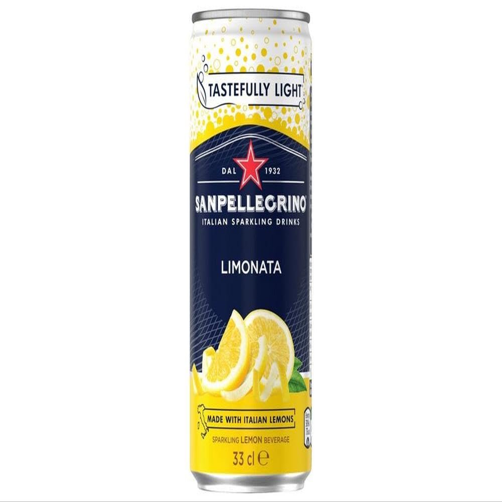 San Pellegrino Sparkling Drink Tastefully Light 12x330ml By Serendib (Lemon | Limonata)