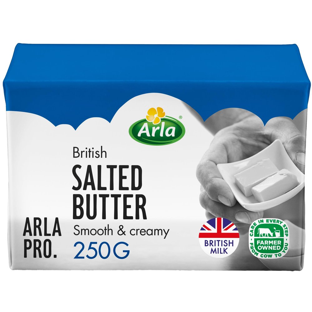 Arla Professional British Salted Butter - 20x250g, 11301