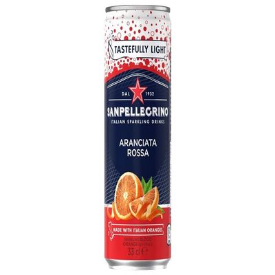 San Pellegrino Sparkling Drink Tastefully Light 6 x330ml By Serendib (Blood Orange | Aranciata Rossa)
