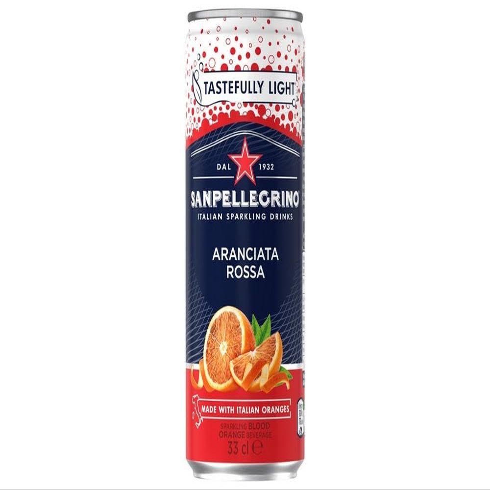San Pellegrino Sparkling Drink Tastefully Light 6 x330ml By Serendib (Blood Orange | Aranciata Rossa)