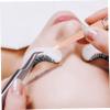 MAGICLULU 4pcs Eyebrow Tweezers for Women Precision Eyelash Tweezers Brow Shaping Tools Comb End for Eyebrow Plucking and Hair Removal view 2