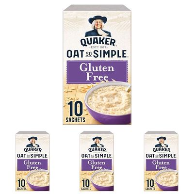 Quaker Oats So Simple Gluten Free Porridge Sachets, 10 x 35 g (Pack of 4)