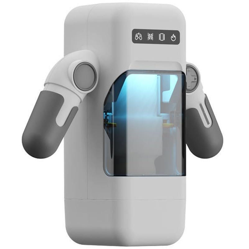 JITEM Robot-Shaped Men's Fitness Equipment with Stand, Multi-Frequency Telescopic Rotation, and Intelligent Heating(Color:B)