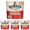 Quaker Oat So Simple Original Porridge Pots, 45 g (Pack of 32) view 1