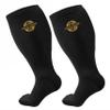 3 Pairs Unisex Compression Socks 4XL Plus Size Wide Calf, for Soothing, Comfy, Gradient supports, Prevents Swelling, Pain, Oedema. Large Cuffs, High Knee for Man and Woman view 1