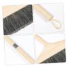 Ipetboom Soft Bristle Broom with Long Pine Handle for Floor Cleaning, Anti-static Indoor Sweeping Brush, Black Hair Suitable for Home, Kitchen, Living Room, and Carpet Dust Removal view 2