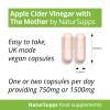 Apple Cider Vinegar with Mother Capsules 750mg, Pack of 365, Vegan and Vegetarian Supplements, UK Made by Natur Supps view 2