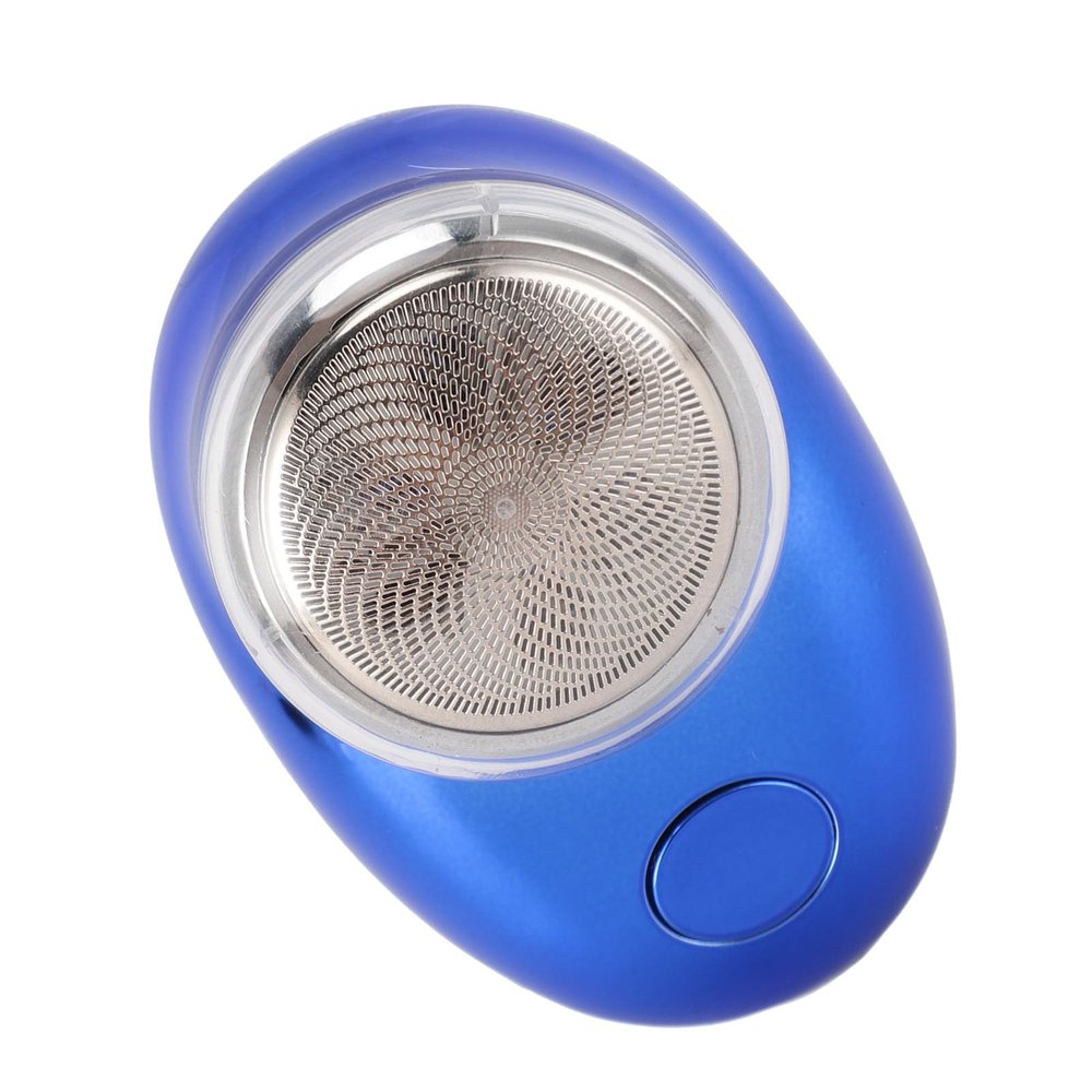Electric Beard Trimmer, Smoothing Cut Portable Handheld Beard Trimmer Fine Trimming for Travel Use (Electroplated Blue)