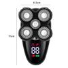 Electric Razor for Men, 5 in 1 Electric Razor for Men Bald Head Shaver LED Display Nose Hair Beard Trimmer Clippers Facial Cleansing Brush USB Rechargeable view 4