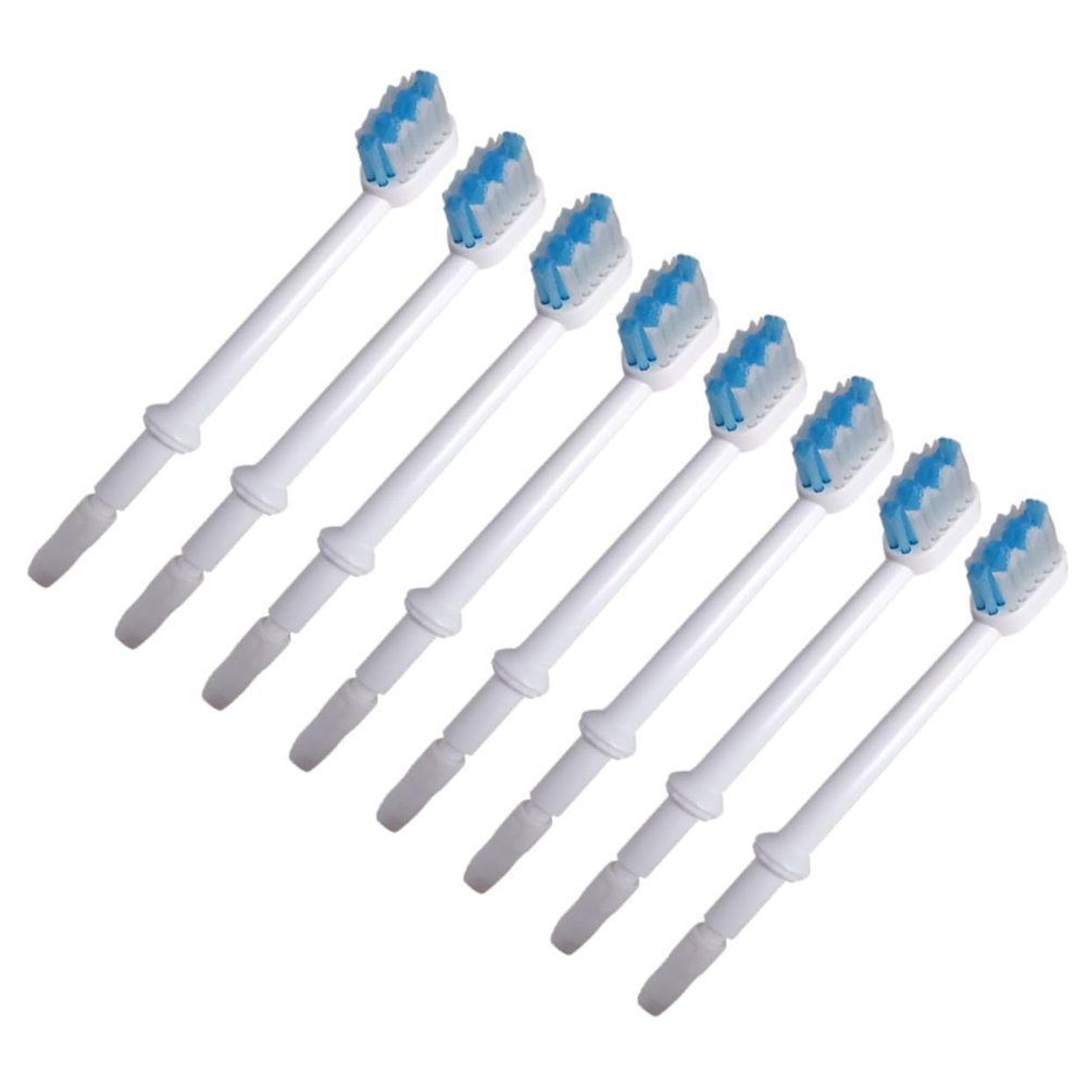 Beavorty 8pcs Professional Water Toothpick Oral Irrigator Replacement Brush Heads Compatible Oral Irrigator Flossing Brush Heads