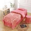 ZGPjubilant Massage Table Sheet Sets, Beauty Bed Cover Four-Piece Set Soft Cotton Facial Bed Cover Physiotherapy, Beauty Bedspreads European Solid Color Salon Spa Massage view 1