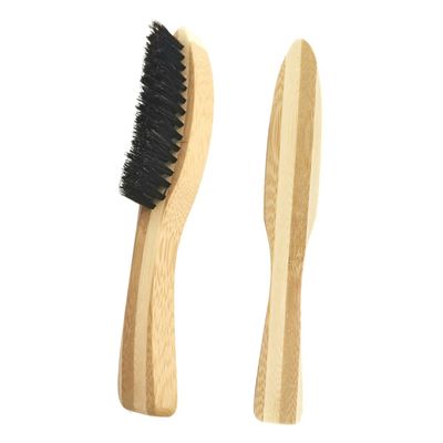 Beaupretty Solid Wood Beard Brush Handle Portable Beard Care Accessory Mustache Brush for Home Barber Shop Salon