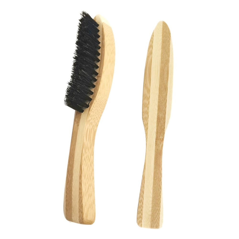 Beaupretty Solid Wood Beard Brush Handle Portable Beard Care Accessory Mustache Brush for Home Barber Shop Salon