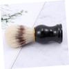 FOMIYES 2pcs Shaving Brush for Men Beard Mustache Cleansing Brush Handle for Daily Grooming Routine view 3
