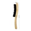 FOMIYES 3pcs Portable Solid Wood Beard Brush Mustache Brush Practical for Home Barber Shop Salon Accessory view 2