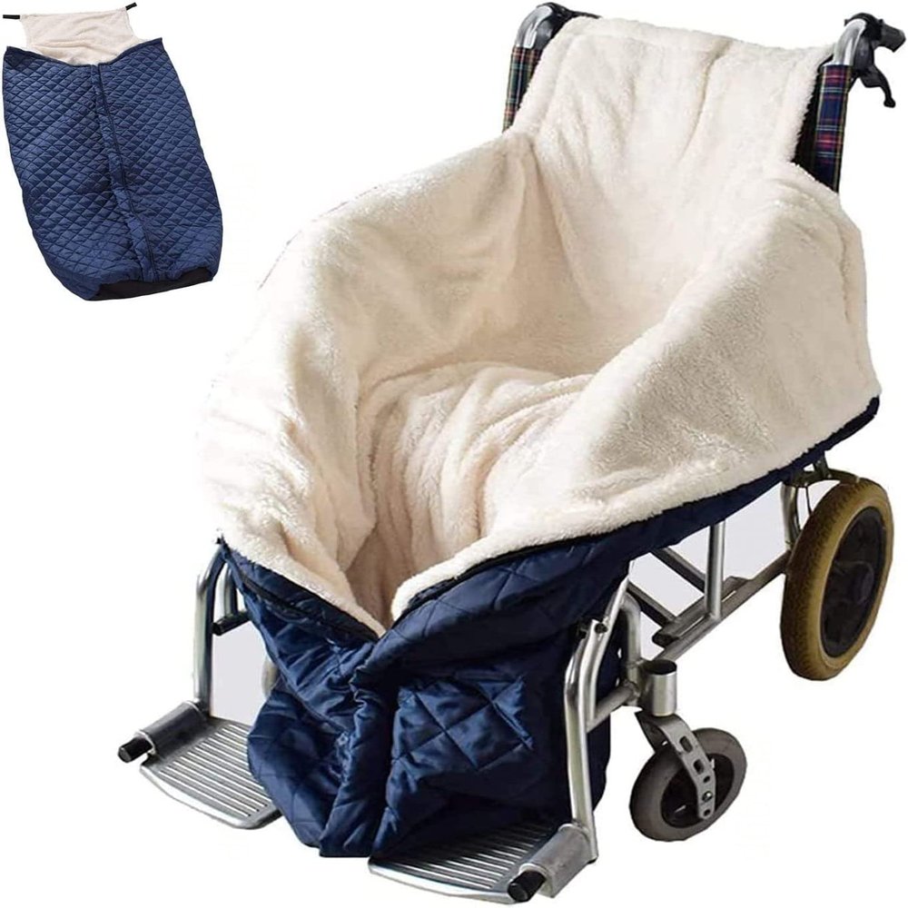 100% Waterproof Fleece-Lined Wheelchair Blanket - Universal Accessory for Adults, Lightweight & Cozy - Ideal for All Weather Conditions