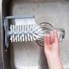 360 Glass Cup Brush Cleaner with 3 Suction, Bar Glass Washer Sink Attachment, Flexible Bristles Double Sided Scrubber Brush for Home, Kitchen, Wall, Table or Sink Bottom view 2