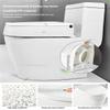 Raised Toilet Seat - Adjustable Grab Bar - Compact Support Frame with Handrail for Bathroom Toilet Seat - Easy Installation for Handicap Senior Bariatrics, Elderly Balance - Padded Hand Armrest view 3