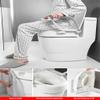 Raised Toilet Seat - Adjustable Grab Bar - Compact Support Frame with Handrail for Bathroom Toilet Seat - Easy Installation for Handicap Senior Bariatrics, Elderly Balance - Padded Hand Armrest view 4