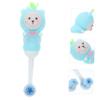 Anneome 2pcs Soft Bristle Children Toothbrushes for Kids Age 0-9, Manual Toddler Toothbrush with Rounded Heads, Cute Blue Bear Design, Suitable for Daily Kids Teeth Cleaning view 4