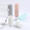 Trael Toothbrush and Toot aste Cup Holder, Portable Toothbrush Case, Toothbrush Case and Carrier for Traeling, Cam, Bathroom School, Business Trip(White) view 3