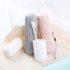 Trael Toothbrush and Toot aste Cup Holder, Portable Toothbrush Case, Toothbrush Case and Carrier for Traeling, Cam, Bathroom School, Business Trip(White) view 4