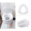 Raised Toilet Seat - Toilet Seat Riser with Safe Lock, Elderly And Handicap Toilet Seat Riser, Round Or Elongated Toilets,A 6CM view 2