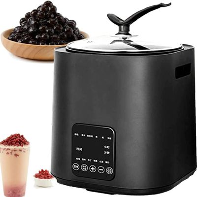 CYMYYDS Fully Automatic Tapioca Pearls Cooker, 1300W Commercial Milk Tea Pearl Maker, Popping Boba Machine, Intelligent Temperature Control, Tapioca Boba Pearl Pot for Milk Tea Shop